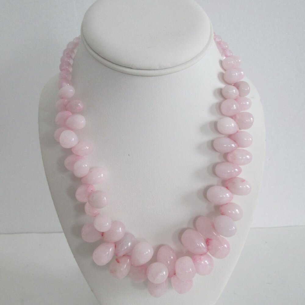 Rose Quartz Necklace New Old Stock